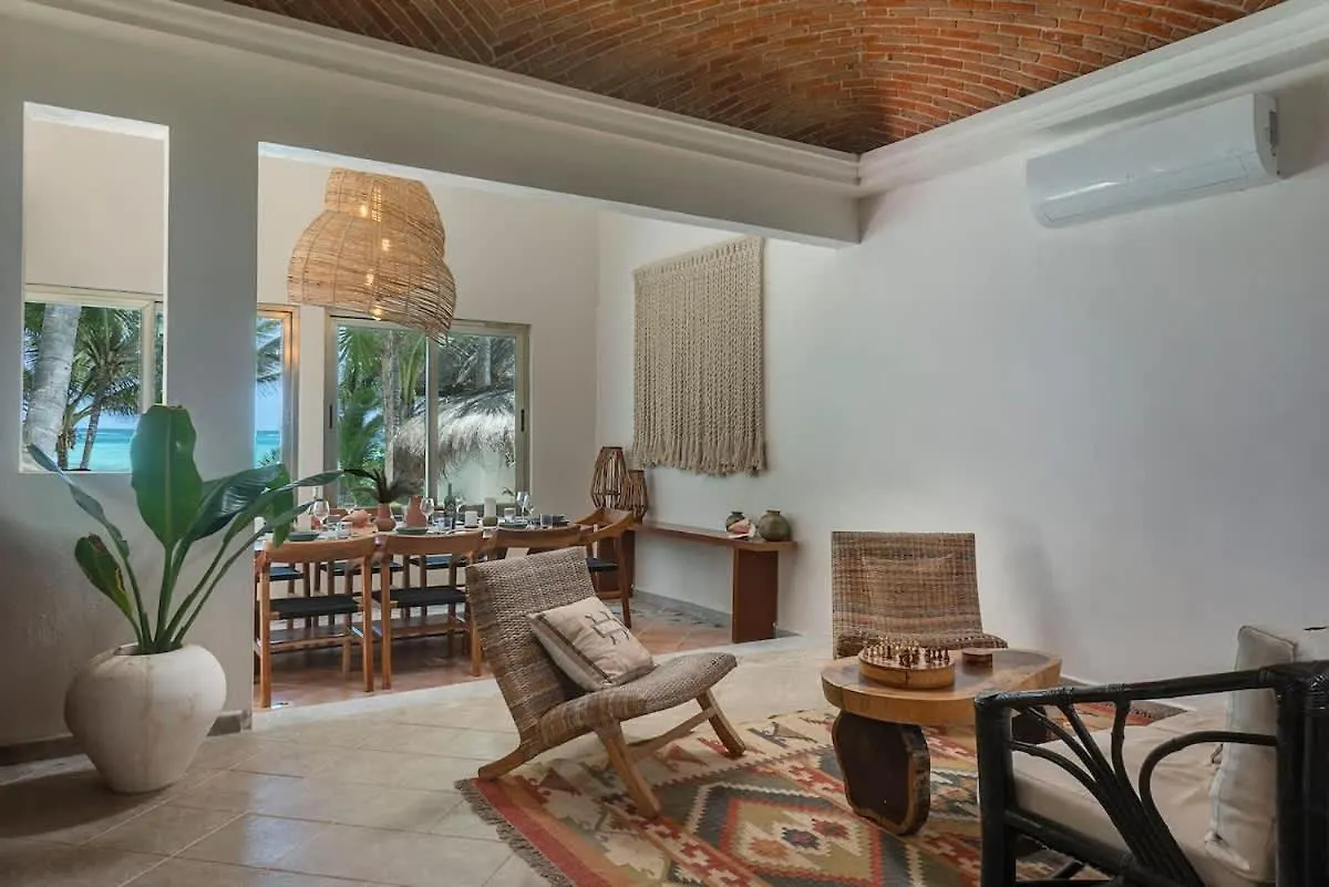 New 3Br Private Beachfront Villa With Pool At Soliman Tulum Meksyk